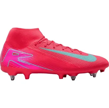 Kopačky Pánské fotbalové kopačky outdoorové NIKE-Mercurial Superfly 10 Academy PRO M SG ember glow/aurora green Červená 42,5