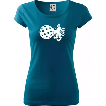 Dámské oblečení Český lev florbal - Dámské triko Pure - M ( Petrolejová )