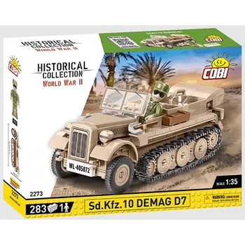 autíčko Sd.Kfz.10 DEMAG D7 Německé polopásové vozidlo - stavebnice 1:35 - COBI Německé polopásové vozidlo Sd. Kfz. 10 DEMAG D 7 - Model KIT