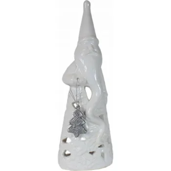 Vánoční dekorace Keramická lucerna Mikuláš, vánoční dekorace