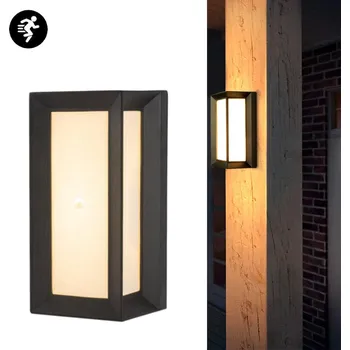 Nástěnné svítidlo 18W Nástěnné Svítidlo Akryl Pohybový Senzor nástěnné svítidlo bílé Teplé světlo