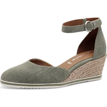 Dámské lodičky Dámské lodičky na klínku Tamaris 1-22319-44 771 zelené 40