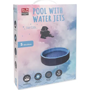 Hračka pro psa Bazének Dog Fantasy s vodními tryskami 80x20xm