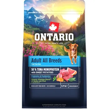 Krmivo pro psa ONTARIO Adult All Breeds Monoprotein Turkey & Sweet Potatoes 0,75 kg