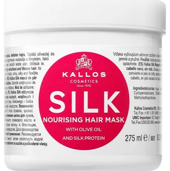 Vlasová regenerace Kallos KJMN Professional Silk maska pro suché a zcitlivělé vlasy 275 ml