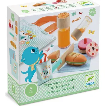 Hra na obchod Djeco Jídelní set Kočičí piknik