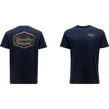 Rybářské oblečení Tričko GRUNDÉNS Dark Seas X Watercraft - Dark Navy - vel. 3XL