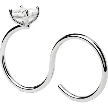 Prsten PDPAOLA Módní dvojitý stříbrný prsten se zirkonem Sofia AN02-A27 52 mm + 2 měsíce na vrácení zboží