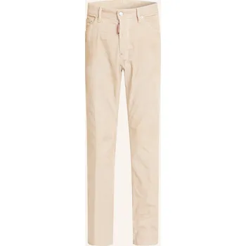 Pánské džíny dsquared2 Pánské Manšestrové Kalhoty Straight Fit, světle...