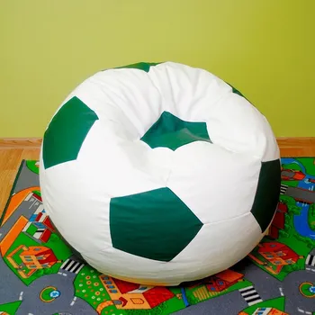 Taburet Sedací vak - míč 70 cm - bílá + tmavězelená