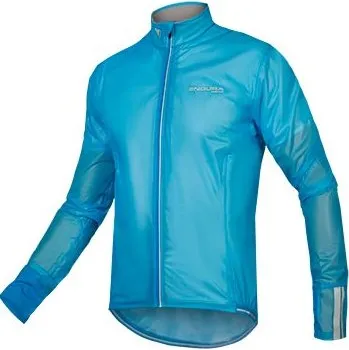 Cyklistická bunda Bunda ENDURA FS260-Pro Adrenaline Race Cape II Hi-Viz Blue - S