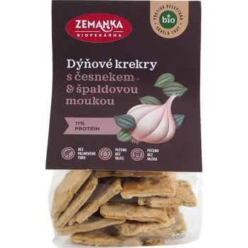 Krekry s dýňovým semínkem a česnekem 100 g BIO ZEMANKA