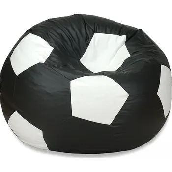 Taburet Sedací vak - míč 70 cm - černá + bílá