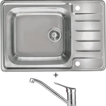 Nerezový dřez Nerezový dřez SET Alveus PRAKTIK 120 nerez + Alveus RIVIERA X chrom