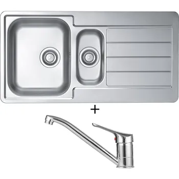 Nerezový dřez Nerezový dřez SET Alveus LINE 10 nerez + Alveus RIVIERA X chrom