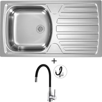 Nerezový dřez Nerezový dřez SET Alveus BASIC 170 nerez + Alveus MINTAS chrom/černá