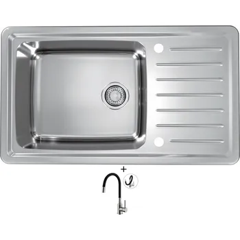 Nerezový dřez Nerezový dřez SET Alveus GALEO 30 nerez + Alveus MINTAS nerez/černá