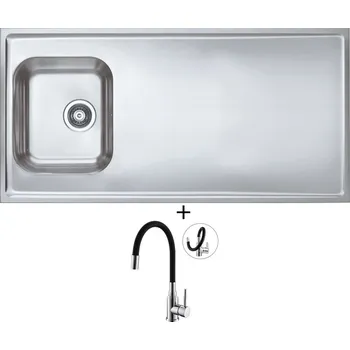 Nerezový dřez Nerezový dřez SET Alveus CLASSIC PRO 90 nerez + Alveus MINTAS chrom/černá