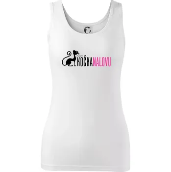 Dámské tričko Jsem kočka na lovu - Dámské tílko - M ( Bílá )