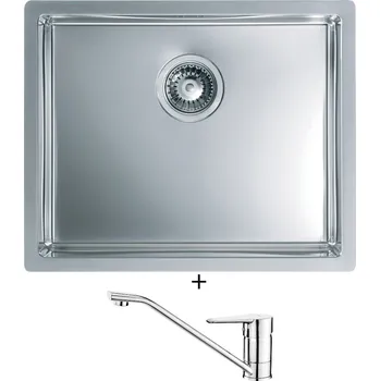 Nerezový dřez Nerezový dřez SET Alveus Quadrix 50 nerez + Deante CORIO BFC 060M chrom