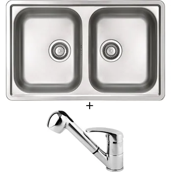 Nerezový dřez Nerezový dřez SET Alveus LINE 90 nerez + Alveus OAZA chrom