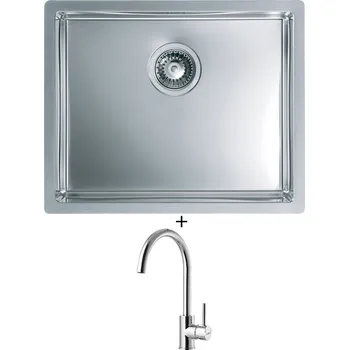 Nerezový dřez Nerezový dřez SET Alveus Quadrix 50 nerez + Alveus ROXA chrom