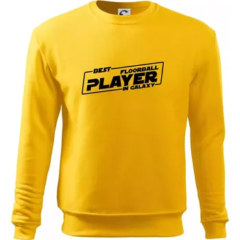 Pánská mikina Best floorball player in galaxy - Mikina Essential pánská - L ( Žlutá )