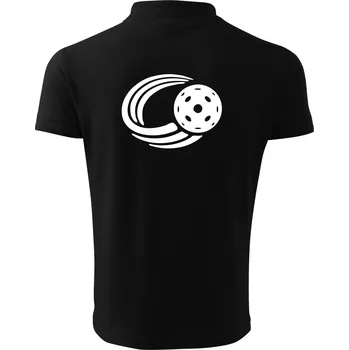Pánská košile Florbal míček - Polokošile pánská Pique Polo 203 - 3XL ( Černá )
