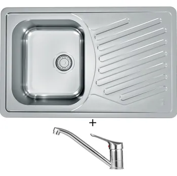 Nerezový dřez Nerezový dřez SET Alveus ELEGANT 30 tkaná struktura + Alveus RIVIERA X chrom