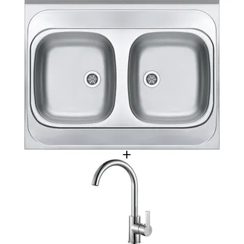 Nerezový dřez Nerezový dřez SET Alveus CLASSIC 40 nerez + Alveus TONIA chrom