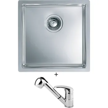 Nerezový dřez Nerezový dřez SET Alveus Quadrix 30 nerez + Alveus OAZA chrom