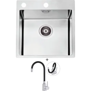 Nerezový dřez Nerezový dřez SET Alveus PURE 20 nerez + Deante NEO LUNO BOC B720 nerez