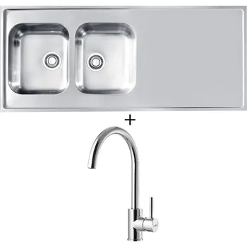 Nerezový dřez Nerezový dřez SET Alveus CLASSIC PRO 110 nerez + Alveus ROXA chrom