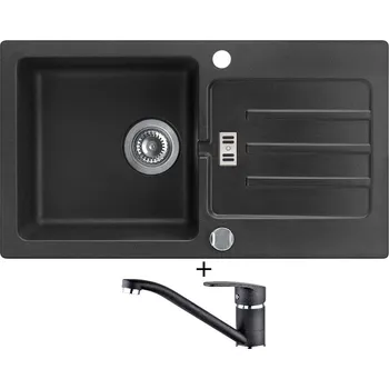 Granitový dřez Granitový dřez SET Alveus VICTORIA 30 black 91 + Alveus NINA black 91