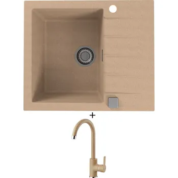 Granitový dřez Granitový dřez SET Alveus CADIT 10 beige 55 + Alveus TONIA beige 55