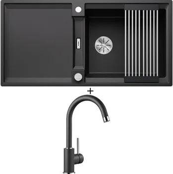 Granitový dřez Granitový dřez SET Blanco ADIRA XL 6 S antracit s excentrem 527618 + Blanco MIDA antracit 519415
