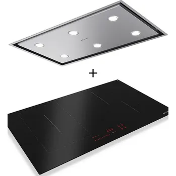 Digestoř SET FABER HEAVEN BRIGHT X KL A90 + FABER FCH 84 BK KL