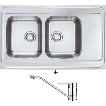 Nerezový dřez Nerezový dřez SET Alveus CLASSIC PRO 80 nerez + Deante CORIO BFC 060M chrom