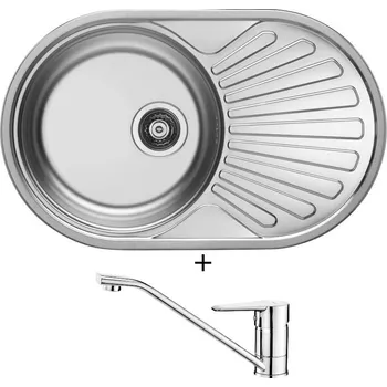 Nerezový dřez SET Alveus CIKLO 20 nerez + Deante CORIO BFC 060M chrom