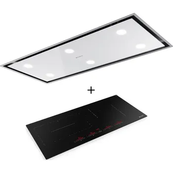 Digestoř SET FABER HEAVEN BRIGHT G/WH KL A120 + FABER FCH SLIM 94 BK KL