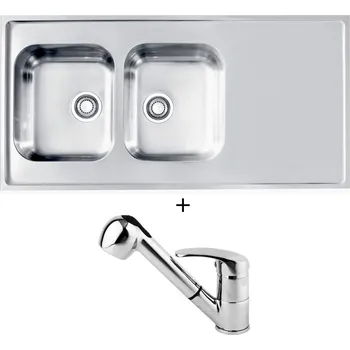 Nerezový dřez Nerezový dřez SET Alveus CLASSIC PRO 100 nerez + Alveus OAZA chrom