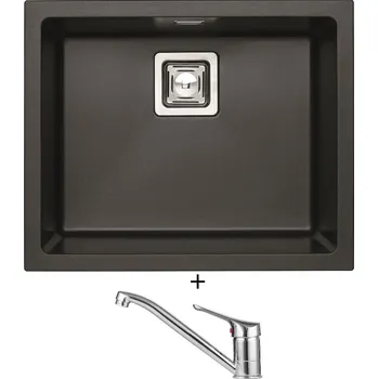 Granitový dřez Granitový dřez SET Alveus QUADRIX 50 twilight 05 + Alveus RIVIERA X chrom