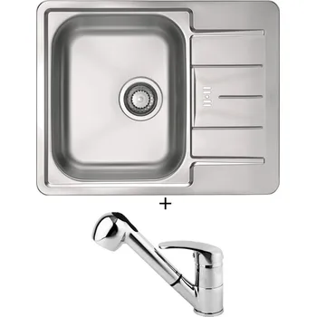 Nerezový dřez Nerezový dřez SET Alveus LINE 60 nerez + Alveus OAZA chrom