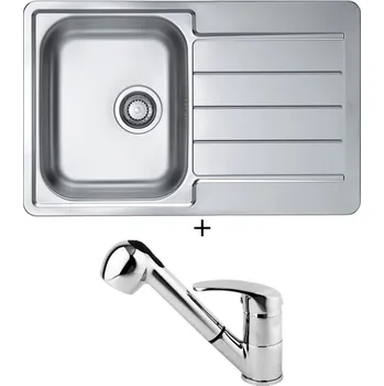 Nerezový dřez Nerezový dřez SET Alveus LINE 80 nerez + Alveus OAZA chrom