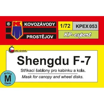 Plastikový model 1/72 Canopy&wheel mask Chengdu F-7
