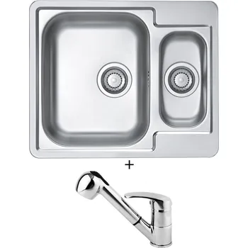 Nerezový dřez Nerezový dřez SET Alveus LINE 50 nerez + Alveus OAZA chrom