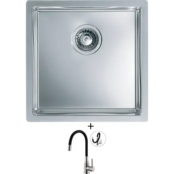 Nerezový dřez Nerezový dřez SET Alveus Quadrix 30 nerez + Alveus MINTAS nerez/černá