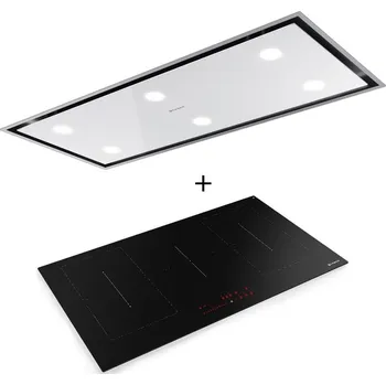 Digestoř SET FABER HEAVEN BRIGHT G/WH KL A120 + FABER FCH 95 BK KL