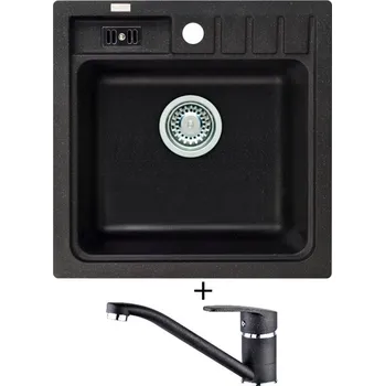 Granitový dřez Granitový dřez SET Alveus NIAGARA 20 black 91 + Alveus NINA black 91
