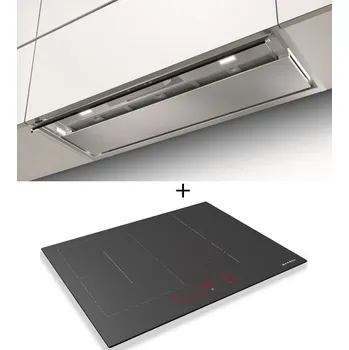 Digestoř SET FABER IN-NOVA AIR X/BK KL A90 + FABER FCH 64 GR KL